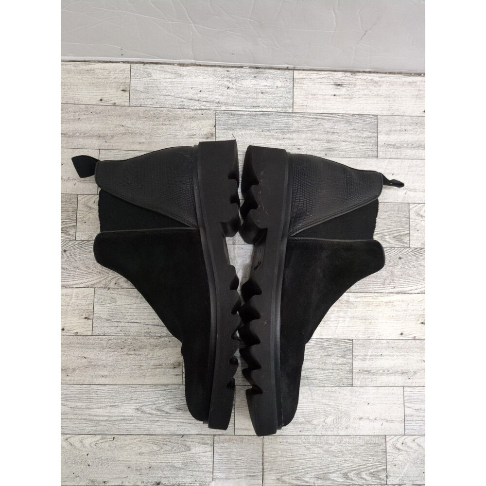 Black suede Karl Lagerfeld Chelsea boots Size 10 - Picture 6 of 9